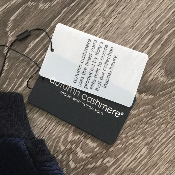 NWT autumn cashmere mock collar V-neck sweater - Picture 4 of 6